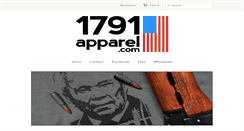Desktop Screenshot of 1791apparel.com